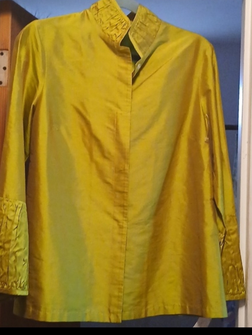 Lorain Croft Silk Jacket Shirt NWT